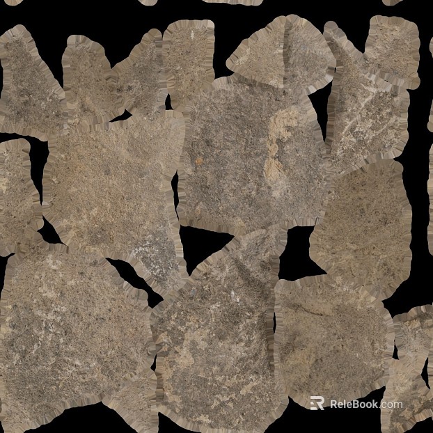 Taupe rubble courtyard ground stone texture