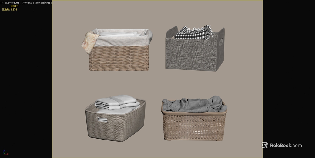 Light Brown Grey Woven Storage Basket Home Storage texture