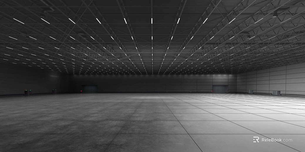 Industrial wind gray cement floor warehouse texture
