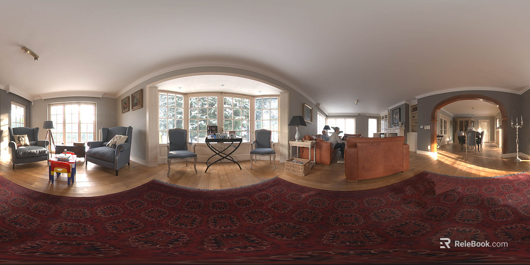 Indoor Living Room Dining Room Daytime HDR texture