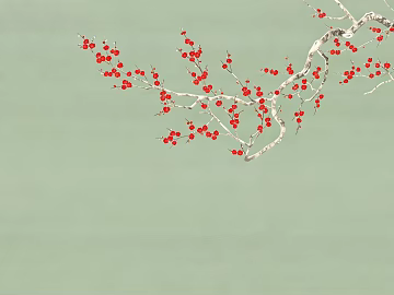 Chinese classical plum blossom background wall texture (ID:ffaeh906632)