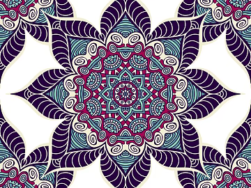 Modern ethnic style symmetrical pattern pattern wallpaper cloth pattern texture (ID:ffach261161)