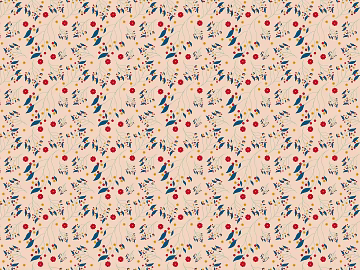 Even grain literary fresh floral plant pattern background mural 3d model