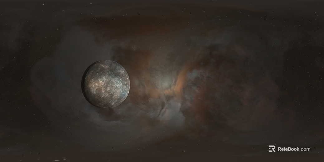 Outer Space Mercury HD Panorama texture