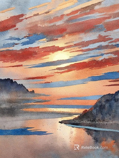 landscape painting texture
