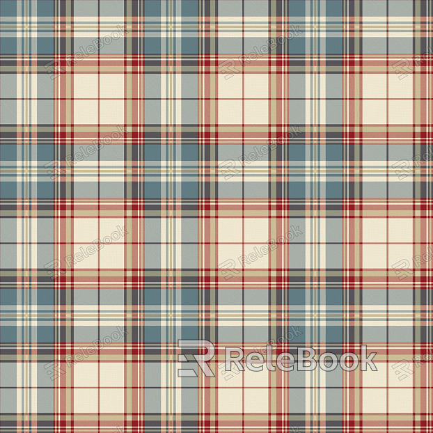 A vibrant, plaid wallpaper in shades of red, blue, and green, forming a striking, intersecting pattern that adds dynamism and color to any space.