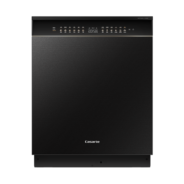 Black Casati brushed metal appliance panel texture