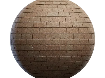 Brick wall PBR texture (ID:ffach253344)