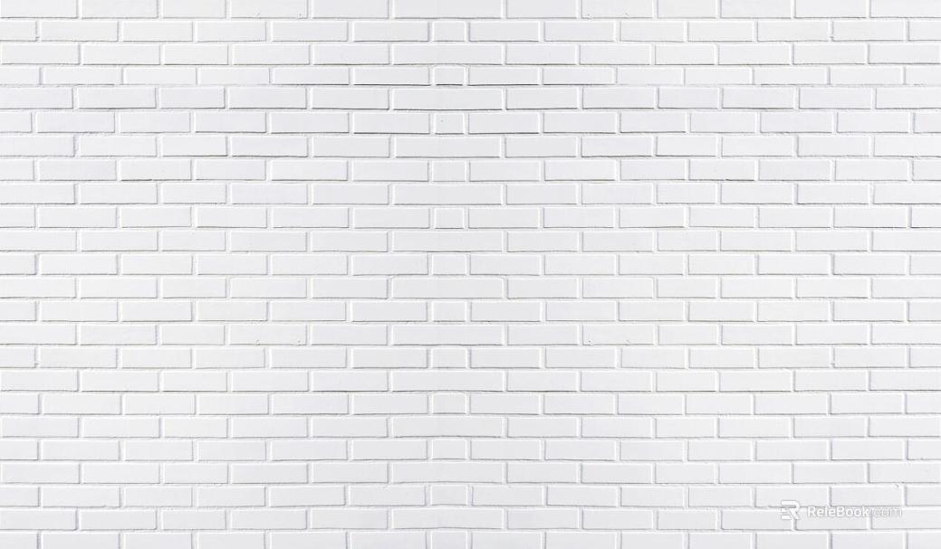Brick wall small white brick texture