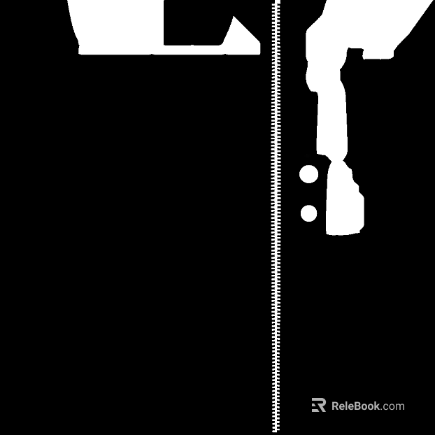 Black and White Zipper Bump Map texture