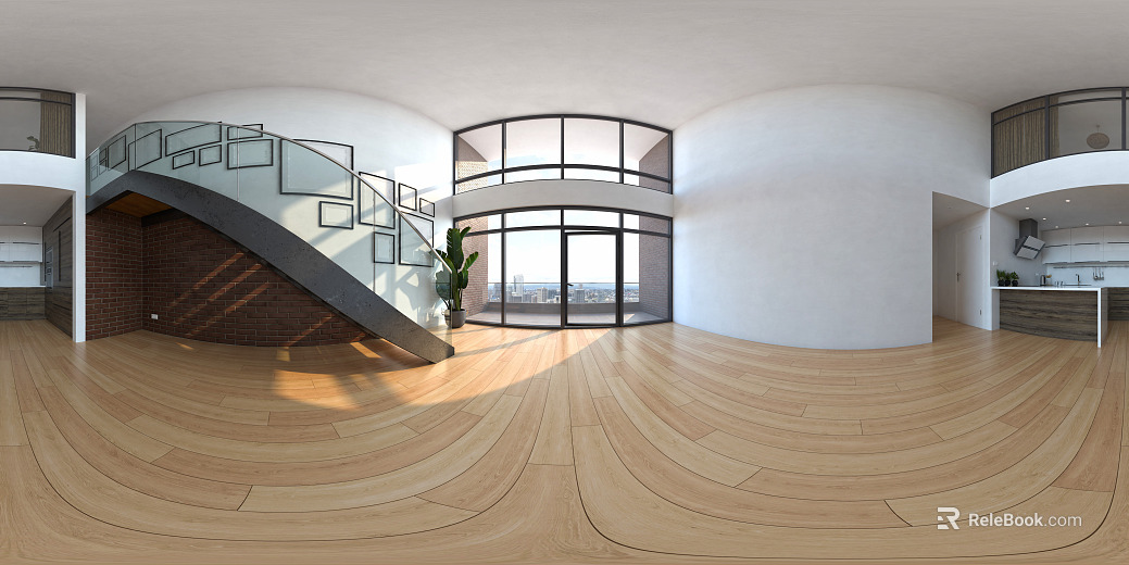 Indoor HDR Duplex Living Room Living Room Dining Room Guest Dining Room texture