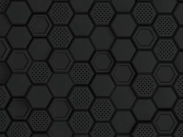 Hexagonal brick black hexagon texture (ID:ffabg01414)