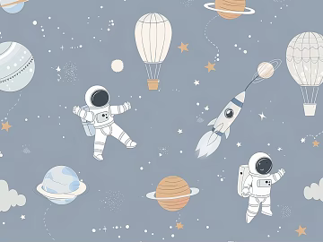 Children's Room Cartoon Wallpaper Mural texture (ID:ffach949156)