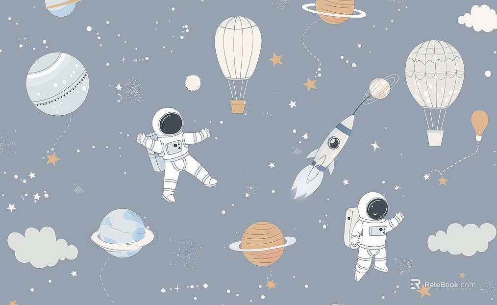 Children's Room Cartoon Wallpaper Mural texture