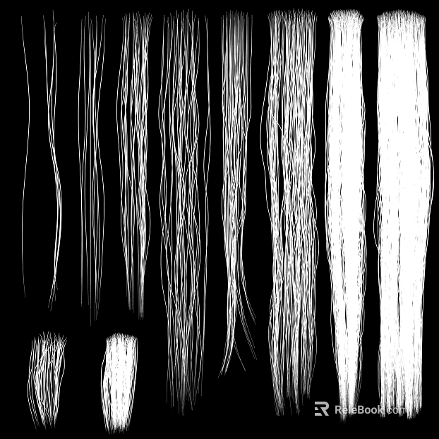 White Lines Black and White Bump Map texture