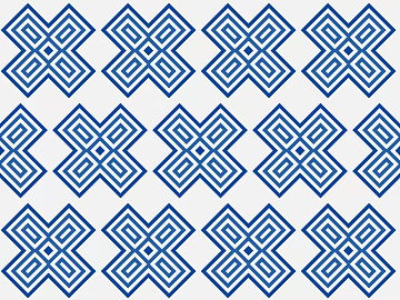 Chinese wallpaper classical geometric blue and white pattern texture (ID:ffach073651)