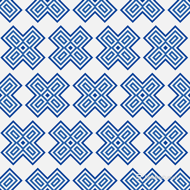 Chinese wallpaper classical geometric blue and white pattern texture