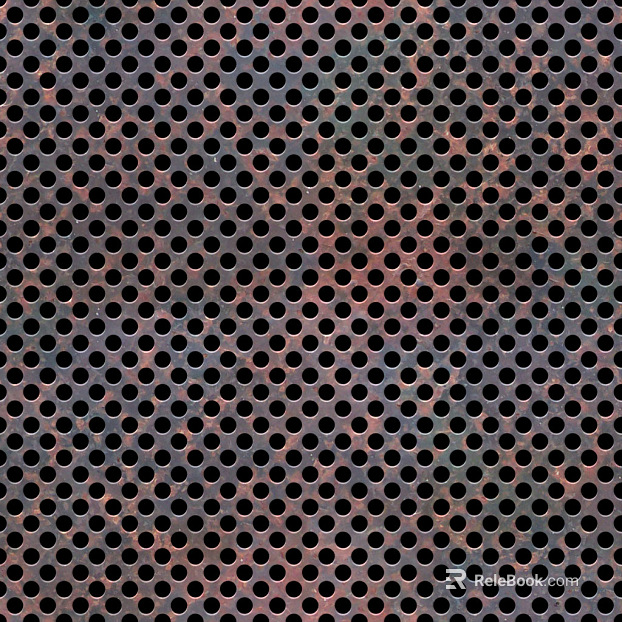 Perforated plate metal texture