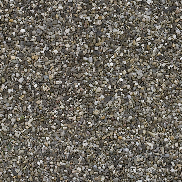 Ground gravel texture