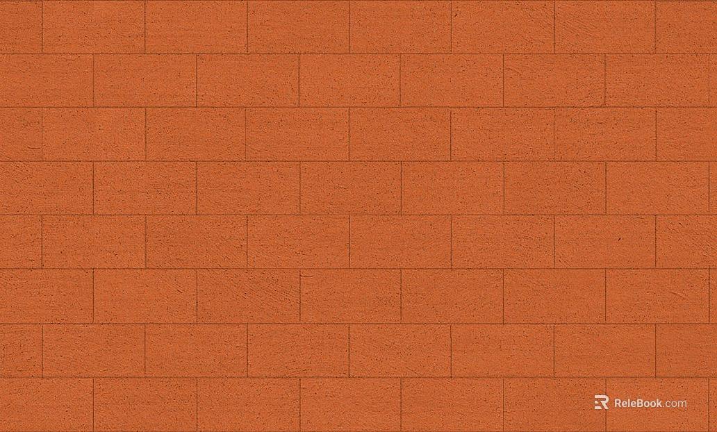 Brick wall orange handmade brick texture