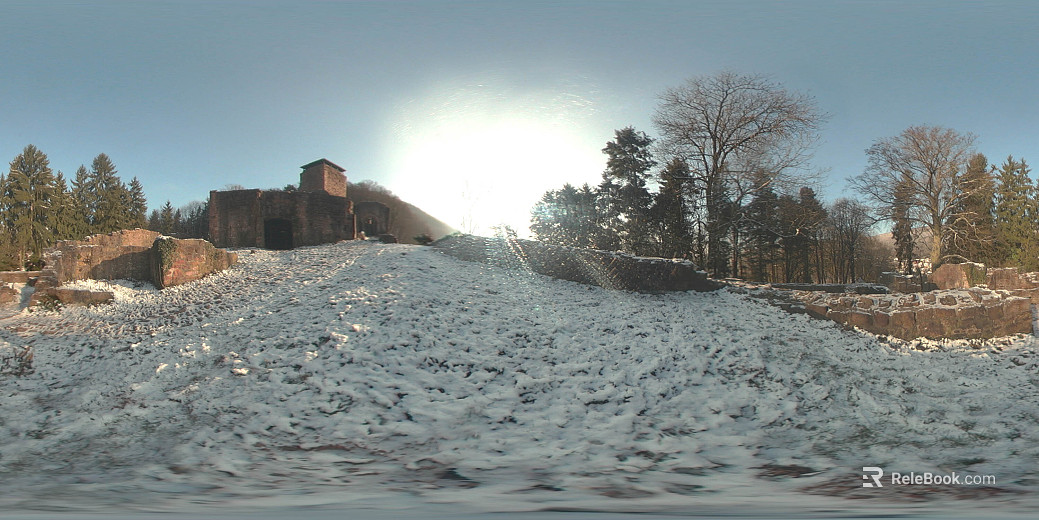Outdoor Winter Snow Daytime HDR texture