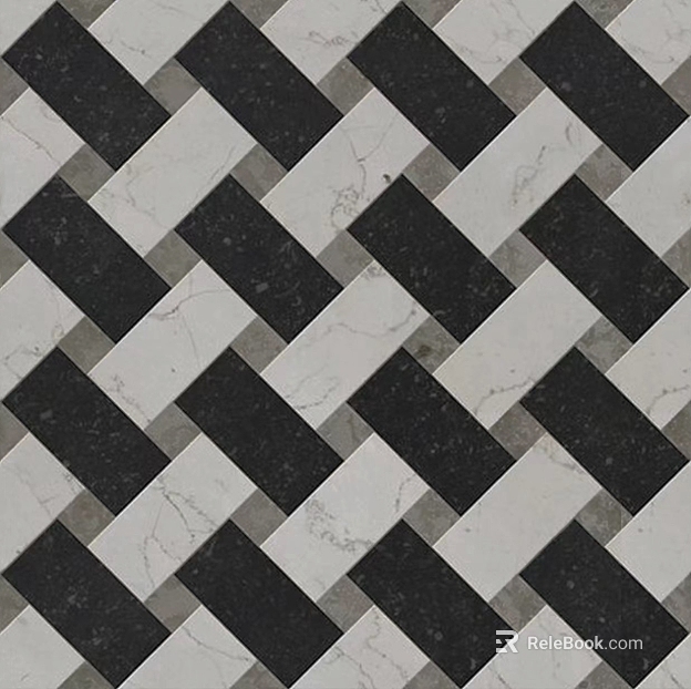 Black and White Grey Marble Herrymantle Floor Tile texture