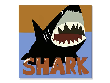 Cartoon shark animal decorative painting texture (ID:ffaeh113726)