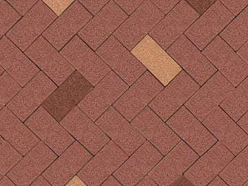 Red-brown herringbone permeable brick outdoor pavement texture (ID:ffaeh911686)