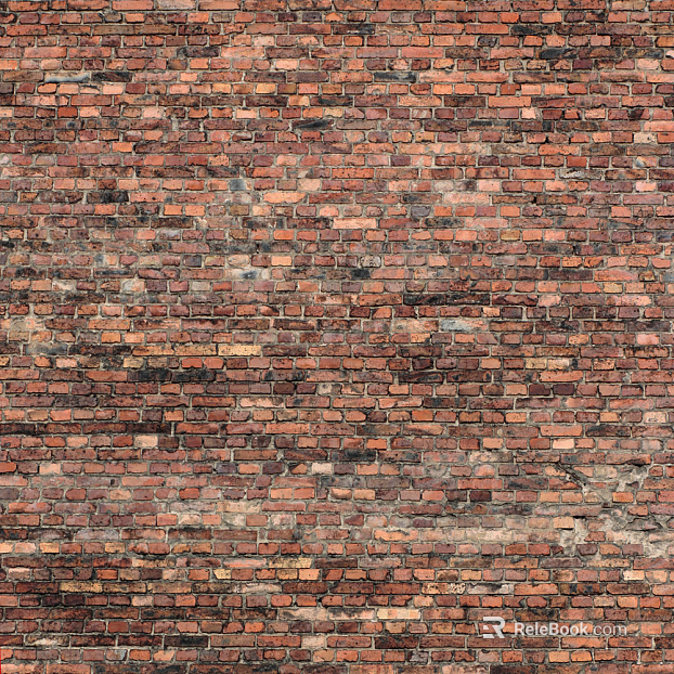 Red brick wall broken brick wall texture