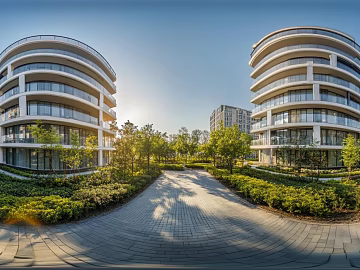 daytime hdr in modern residential area texture (ID:ffach942273)