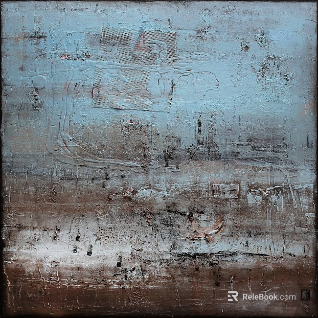 Gray-brown toned abstract decorative painting texture