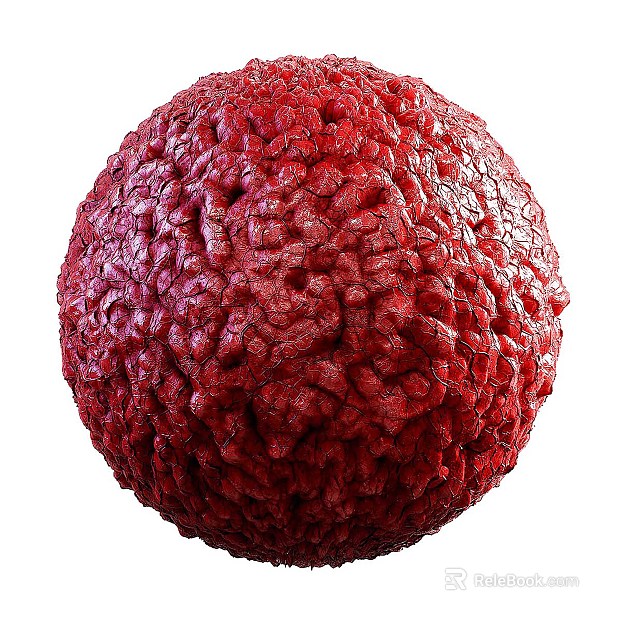 Red bile PBR texture
