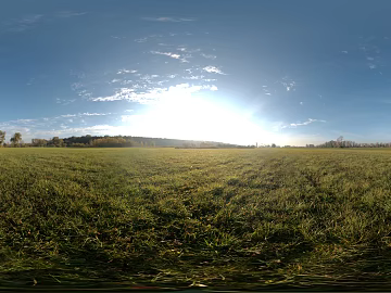 Outdoor Blue Sky Grassland Lawn HDR texture (ID:ffach360456)