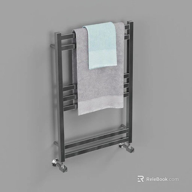 Brilliant Stainless Steel Bathroom Towel Rack texture