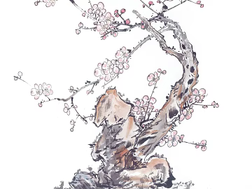 Ancient Tree Decorative Painting texture (ID:ffabf7139)