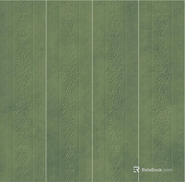 French vintage antique green pattern brick texture