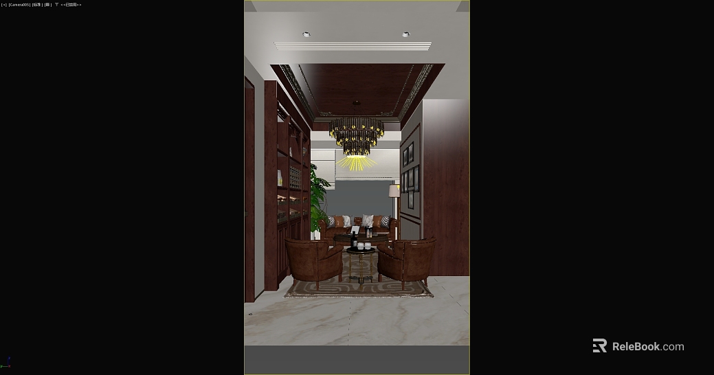 New Chinese-style red brown wall panel living room texture