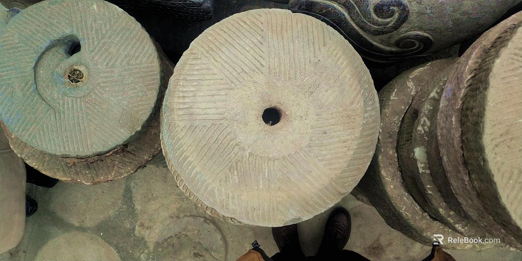 Stone graphite grinding disc texture