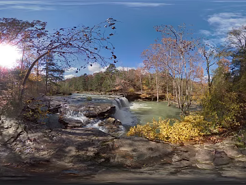 Outdoor Waterfall Pool Water Natural HDR texture (ID:ffach466168)