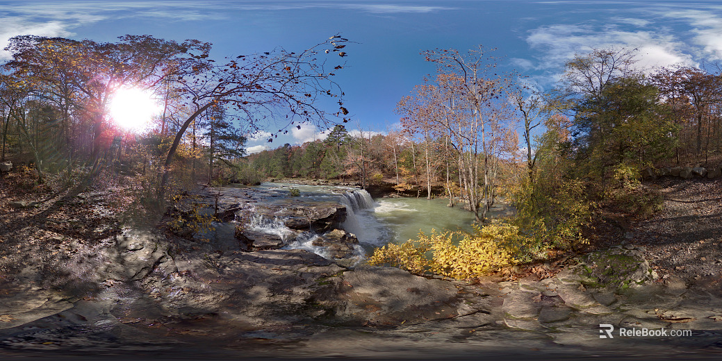 Outdoor Waterfall Pool Water Natural HDR texture