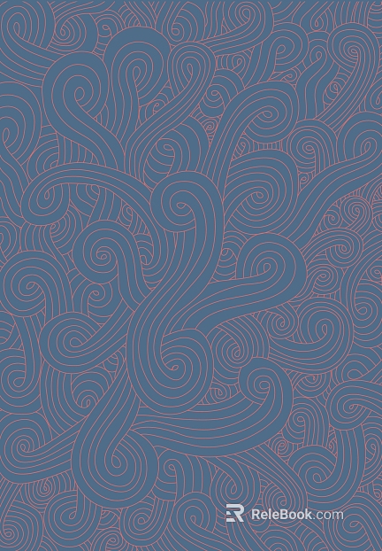 Blue background red curve pattern decoration wallpaper texture