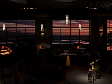Light Luxury Dark Bar Space texture (ID:ffaeh056076)