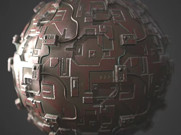 Sci-fi Space Capsule PBR texture (ID:ffach765181)