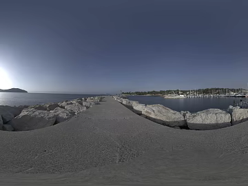 Big Seaside Far Mountain Stone Day HDR texture (ID:ffabg85901)