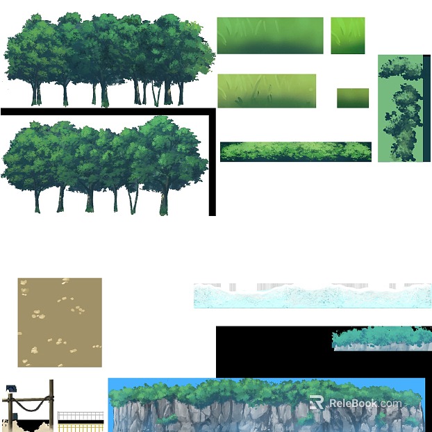 cartoon painting texture