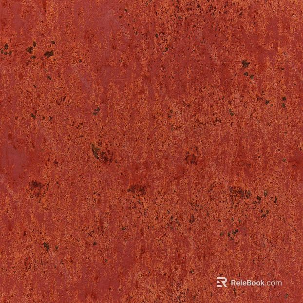 Red-brown rust metal plate industrial wind wall texture
