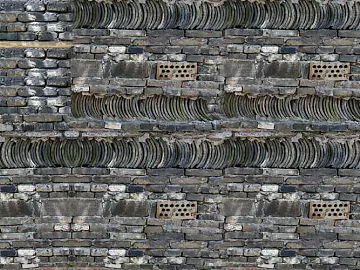 Brick wall gray tile modeling wall texture (ID:ffajg61299)