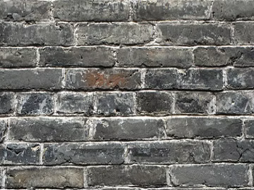 brick wall exterior wall brick gray 3d model