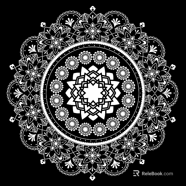 Black and white mask pattern texture pattern graphics carved graphics texture