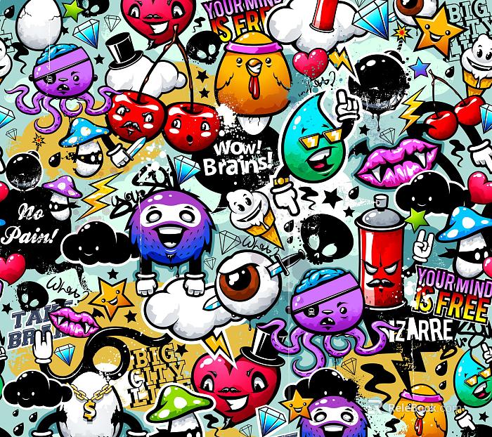 cartoon painting texture